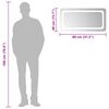 vidaXL Specchio da Bagno con Luci LED 80x40 cm