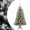vidaXL Albero di Natale artificiale con rami snodati e palline 120 cm