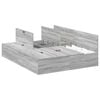 vidaXL Struttura letto con contenitore Grigio Sonoma 140 x 200 cm