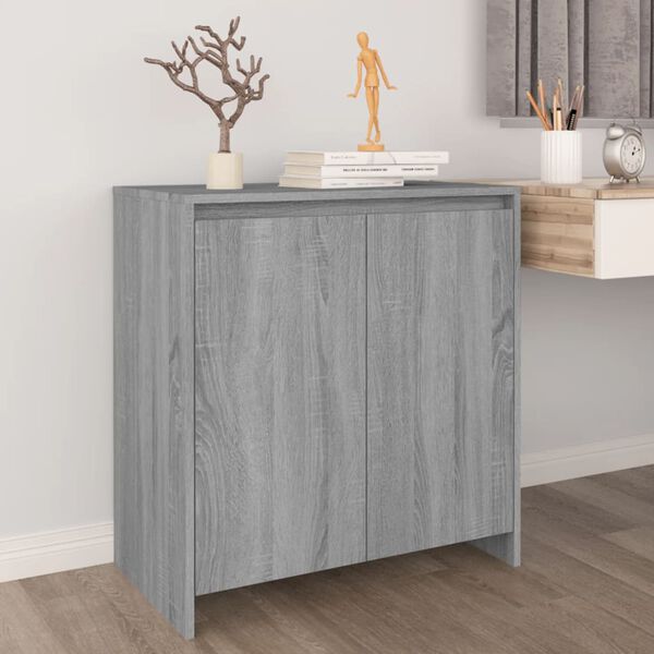 vidaXL Credenza Grigio Sonoma 70x41x75 cm in Legno Multistrato