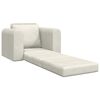 vidaXL Divano letto Crema 98 x 71 x 83 cm Velluto