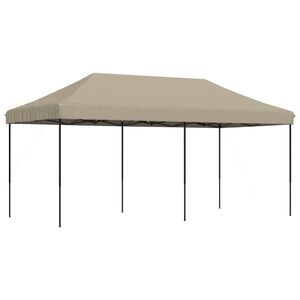 vidaXL Tenda da Festa Pieghevole Pop-Up Tortora 580x292x315 cm