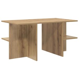 vidaXL Tavolino da salotto Rovere Artigianale 87 x 50 x 45 cm