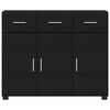 vidaXL Credenza FLORIN Nero 88,5 x 30,5 x 73 cm Legno multistrato