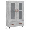 vidaXL Credenza Grigio Cemento 69,5x31x115 cm in Legno Multistrato