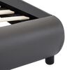 vidaXL Giroletto con LED senza Materasso Grigio in Similpelle 90x200cm