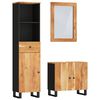 vidaXL Set Mobili da Bagno 3pz in Legno Massello di Acacia