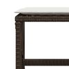 vidaXL Set da Pranzo da Giardino 11 pz con Cuscini Polyrattan Marrone