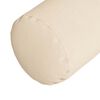 vidaXL Cuscini a rullo 2 pcs Beige &Oslash; 25 x 70 cm Tessuto in Microfibra
