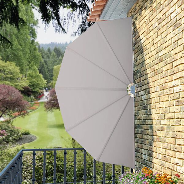 vidaXL Tenda Laterale per Terrazza Pieghevole Crema 160 cm
