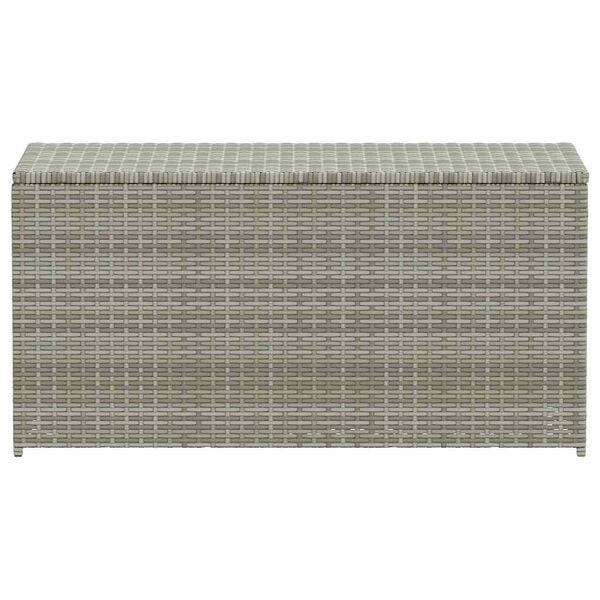 vidaXL Baule da Giardino in Polyrattan 100x50x50 cm Grigio