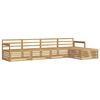 vidaXL Set di divani da esterno 5 pcs Bianco Legno di Acacia Massello