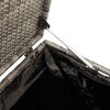 vidaXL Baule da giardino grigio 110x50x58 cm in polyrattan