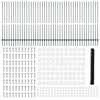 vidaXL Recinzione con Posto Verde 1,5 x 100 m Acciaio e PVC