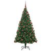 vidaXL Albero di Natale artificiale con 300 LED Verde 180 cm