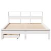 vidaXL Letto Libreria senza Materasso Bianco 140x200 cm Legno di Pino