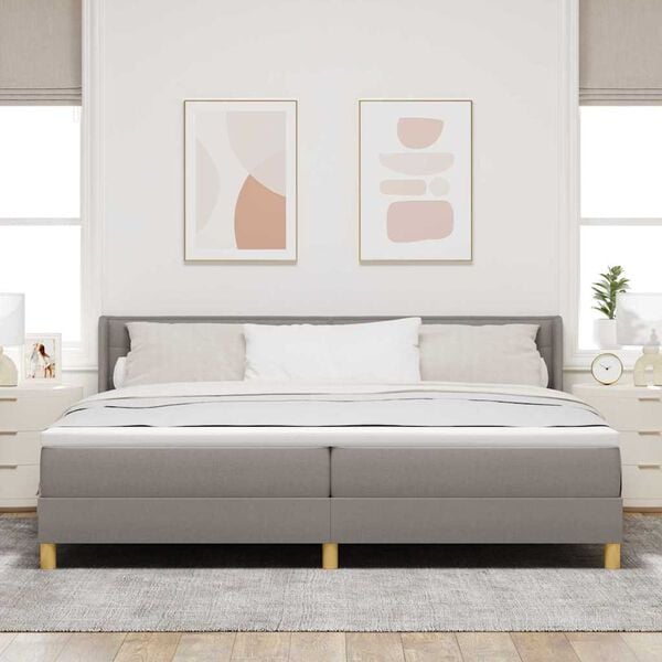 vidaXL Letto a molle con materasso Talpa 200 x 200 cm Poliestere