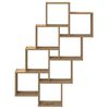 vidaXL Mensola a Muro Cubo Artigianale 90x15x119,5cm Legno Multistrato