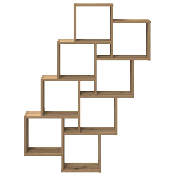 vidaXL Mensola a Muro Cubo Artigianale 90x15x119,5cm Legno Multistrato