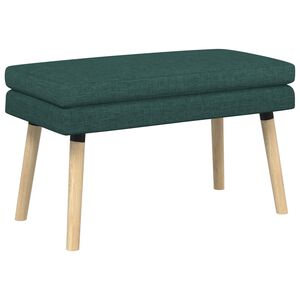 vidaXL Panchina a doppio strato Verde Scuro 80 x 40 x 47 cm Tessuto