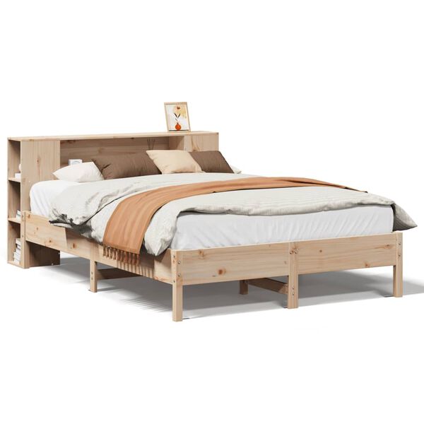 vidaXL Letto Libreria senza Materasso 160x200 cm in Legno di Pino