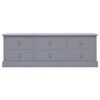 vidaXL Panchina da Ingresso Grigio Scuro 115x30x40 cm in Legno