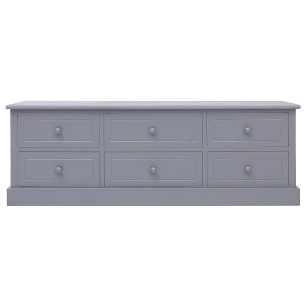 vidaXL Panchina da Ingresso Grigio Scuro 115x30x40 cm in Legno