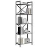 vidaXL Libreria Grigio Sonoma 56 x 34 x 171 cm Legno multistrato