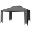 vidaXL Gazebo con Stringa di Luci LED Antracite 3x4 m
