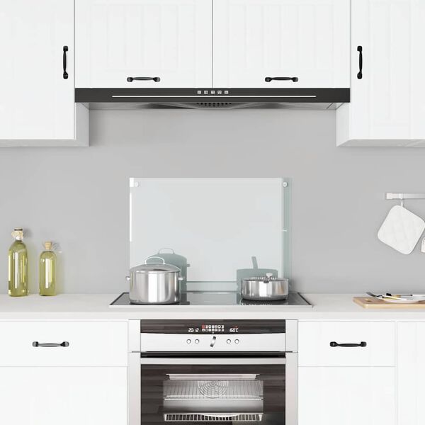 vidaXL Paraschizzi per Cucina Trasparente 70x50 cm in Vetro Temperato