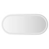 vidaXL Specchio da Bagno LED 80x35 cm Ovale