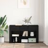 vidaXL Credenza Rovere Nero 100 x 30 x 59,5 cm Legno multistrato