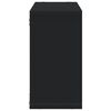 vidaXL Mobile a Parete 100x16x30 cm Nero in Legno Multistrato