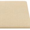 vidaXL Pannelli Murali 12 pz Crema 60x30 cm in Tessuto 2,16 m&sup2;