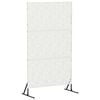 vidaXL Schermo per Privacy 100 x 50 x 180 cm Acciaio Bianco