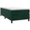 vidaXL Struttura Letto a Rete a Molle Verde Scuro 90x190 cm in Velluto