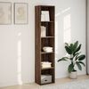 vidaXL Libreria Rovere Marrone 40x30x189 cm in Legno Multistrato