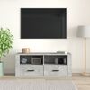 vidaXL Mobile per TV Grigio Cemento 100x35x40 cm Legno Multistrato