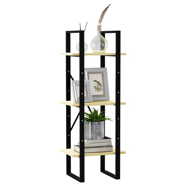 vidaXL Libreria a 3 Ripiani 40x30x105 cm in Legno Massello di Pino
