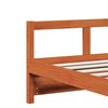 vidaXL Dormeuse con Materasso Marrone 80x200 cm Legno Massello di Pino