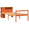 vidaXL Letto Libreria senza Materasso Marrone Cera 75x190 cm Legno