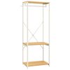 vidaXL Armadio Bianco e Rovere 60x40x167cm Metallo e Legno Multistrato