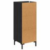vidaXL Credenza Olden Rovere Nero 34,5 x 34 x 90 cm