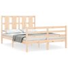 vidaXL Giroletto con Testiera 140x200 cm in Legno Massello