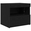 vidaXL Armadio da Notte Rovere Nero 50 x 40 x 45 cm