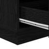 vidaXL Armadio da Notte con cassetto Rovere Nero 39 x 34,5 x 65 cm