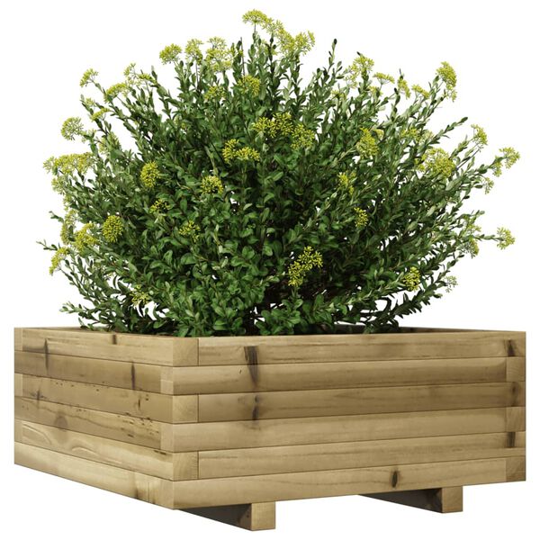 vidaXL Fioriera da Giardino 60x60x26,5 cm in Legno di Pino Impregnato