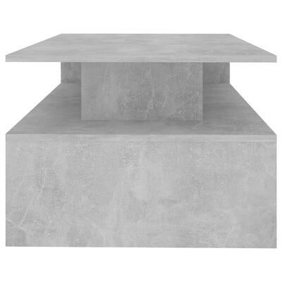 vidaXL Tavolino da Salotto Grigio Cemento 90x60x42,5 cm in Truciolato