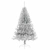 vidaXL Albero di Natale artificiale con luci integrate Argento 180 cm
