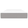 vidaXL Materasso Molle Insacchettate Rigidit&agrave; Media Grigio Chiaro 120x190x20 Tessuto